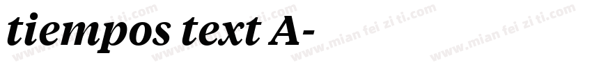 tiempos text A字体转换